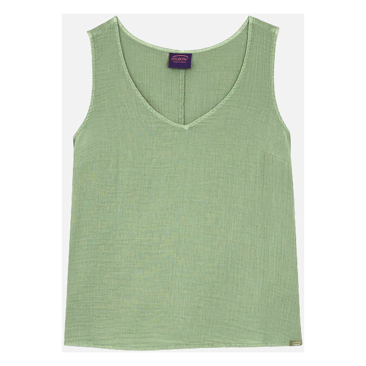 textil Mujer Camisetas manga corta Oxbow Débardeur CALLUMA Verde