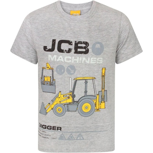 textil Niños Camisetas manga corta Jcb NS7641 Gris
