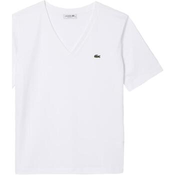 textil Mujer Camisetas manga corta Lacoste TF7300 00 001 Blanco