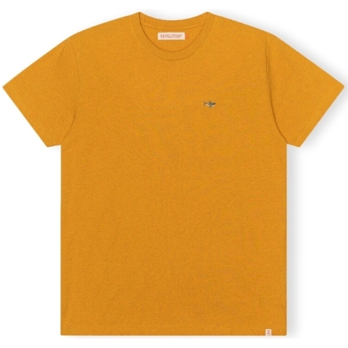 textil Hombre Tops y Camisetas Revolution T-Shirt Regular 1340 SHA - Orange/Melange Naranja