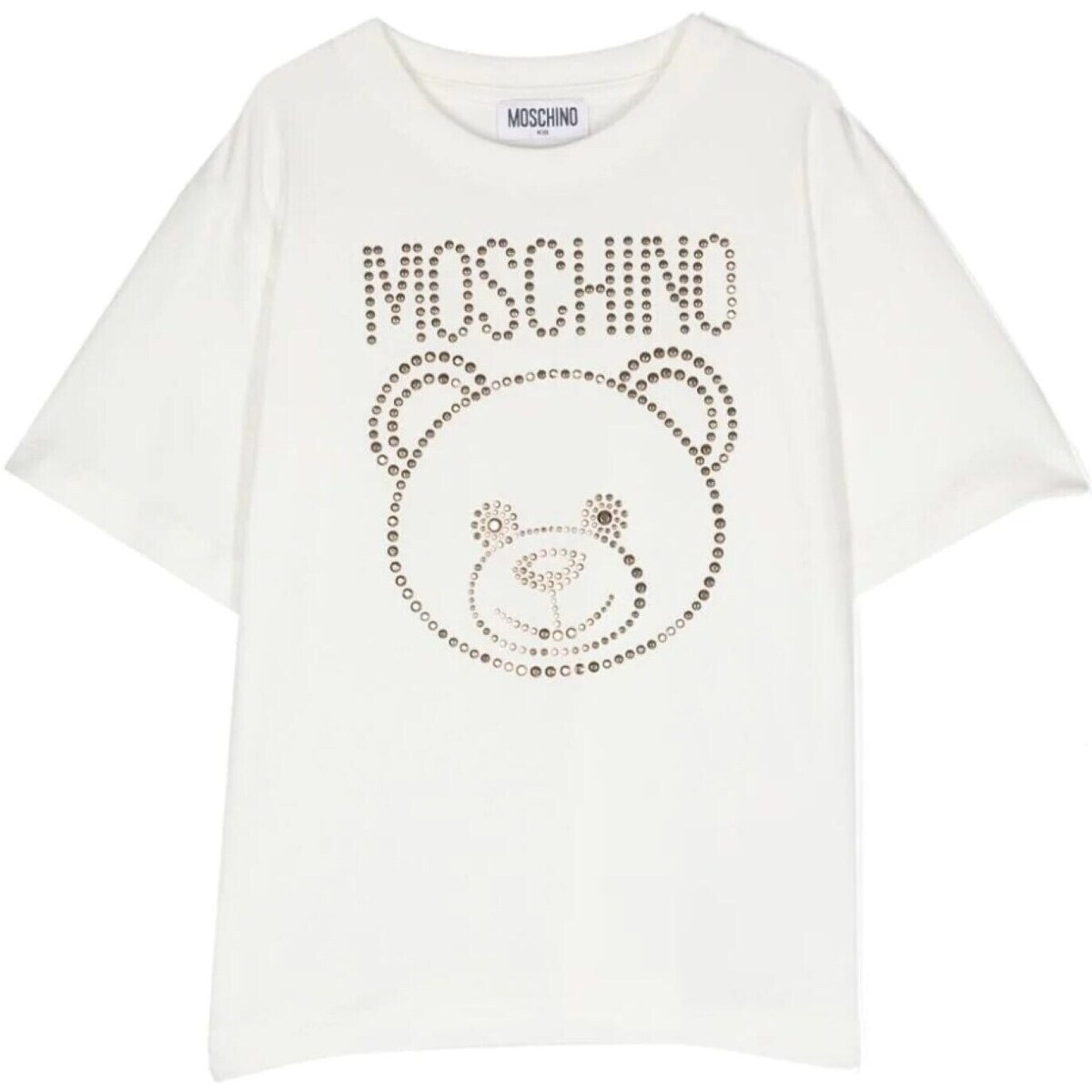 textil Niña Camisetas manga corta Moschino HBM060LBA10 Blanco
