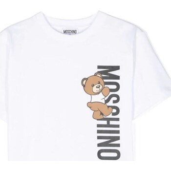 textil Niño Camisetas manga larga Moschino HVM03RLAA02 Blanco