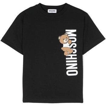 textil Niño Camisetas manga larga Moschino HVM03RLAA02 Negro