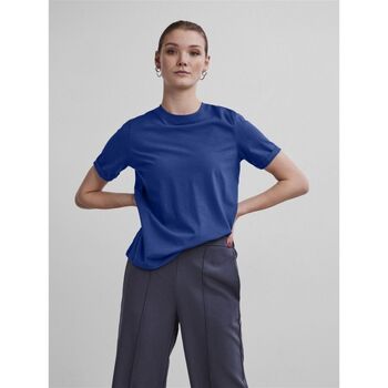 textil Mujer Tops y Camisetas Pieces 17086970 RIA-MAZARINE Azul