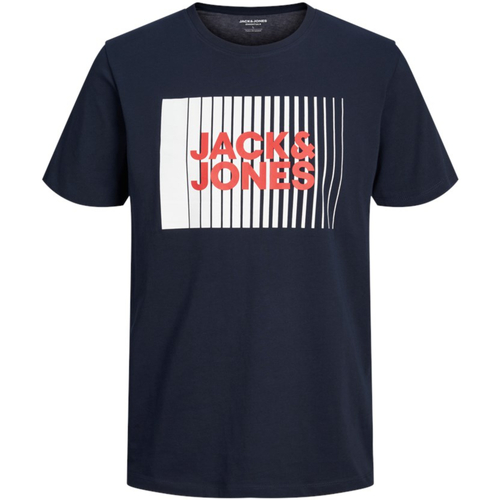 textil Niño Camisetas manga corta Jack & Jones 12237411 JJECORP LOGO TEE PLAY SS O-NECK NOOS JNR NAVY BLAZER Azul