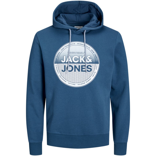 textil Hombre Sudaderas Jack & Jones 12248000 JJLOYD SWEAT HOOD ENSIGN BLUE Azul