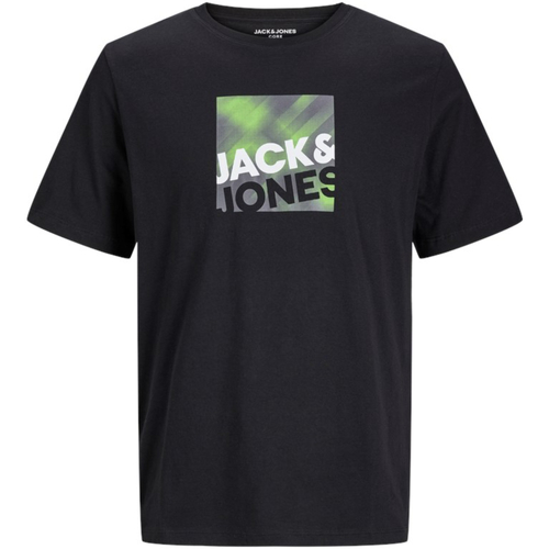 textil Hombre Camisetas manga corta Jack & Jones 12246992 JCOLOGAN AW23 TEE SS CREW NECK BLACK Negro