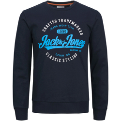 textil Hombre Sudaderas Jack & Jones 12245502 JJMIKK SWEAT CREW NECK PLS NAVY BLAZER Azul
