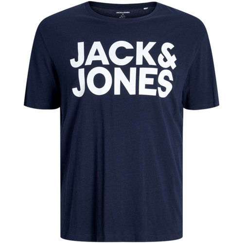 textil Hombre Camisetas manga corta Jack & Jones 12158505 JJECORP LOGO TEE SS O-NECK NOOS PLS NAVY BLAZER Azul