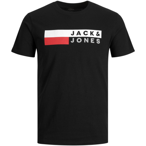 textil Hombre Camisetas manga corta Jack & Jones 12158505 JJECORP LOGO TEE SS O-NECK NOOS PLS BLACK PLAY 4 Negro