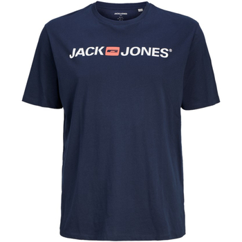 textil Hombre Camisetas manga corta Jack & Jones 12184987 JJECORP LOGO TEE SS CREW NECK NOOS PLS NAVY BLAZER Azul