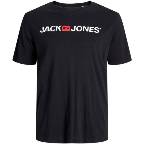 textil Hombre Camisetas manga corta Jack & Jones 12184987 JJECORP LOGO TEE SS CREW NECK NOOS PLS BLACK Negro