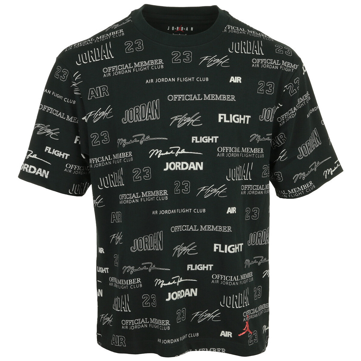 textil Hombre Camisetas manga corta Nike M J Flt Stmt 85 Ss Crew Negro