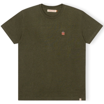 textil Hombre Tops y Camisetas Revolution T-Shirt Regular 1340 WES - Army/Melange Verde
