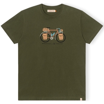 textil Hombre Tops y Camisetas Revolution T-Shirt Regular 1344 PAC - Army Verde