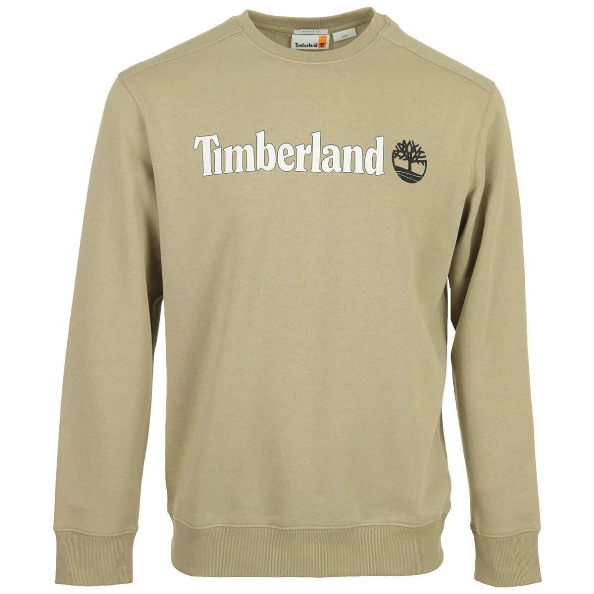 textil Hombre Jerséis Timberland Linear Logo Crew Neck Beige