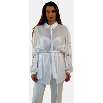 textil Mujer Camisas Fracomina FR24ST6024W69401 Blanco