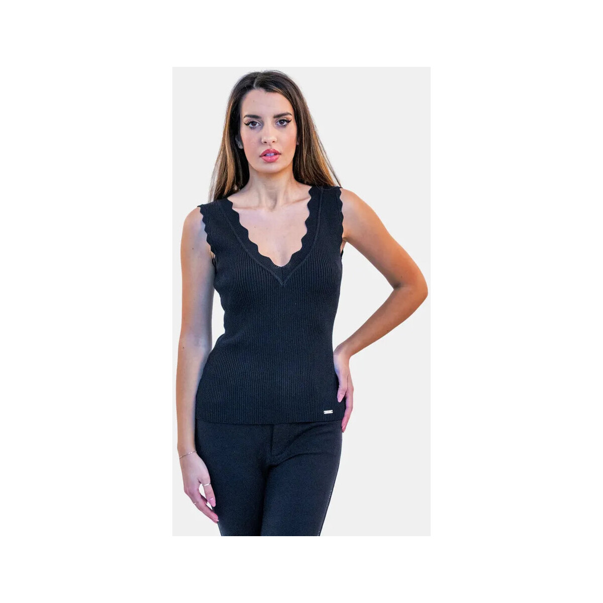 textil Mujer Tops / Blusas Fracomina FR24ST4011K41601 Negro