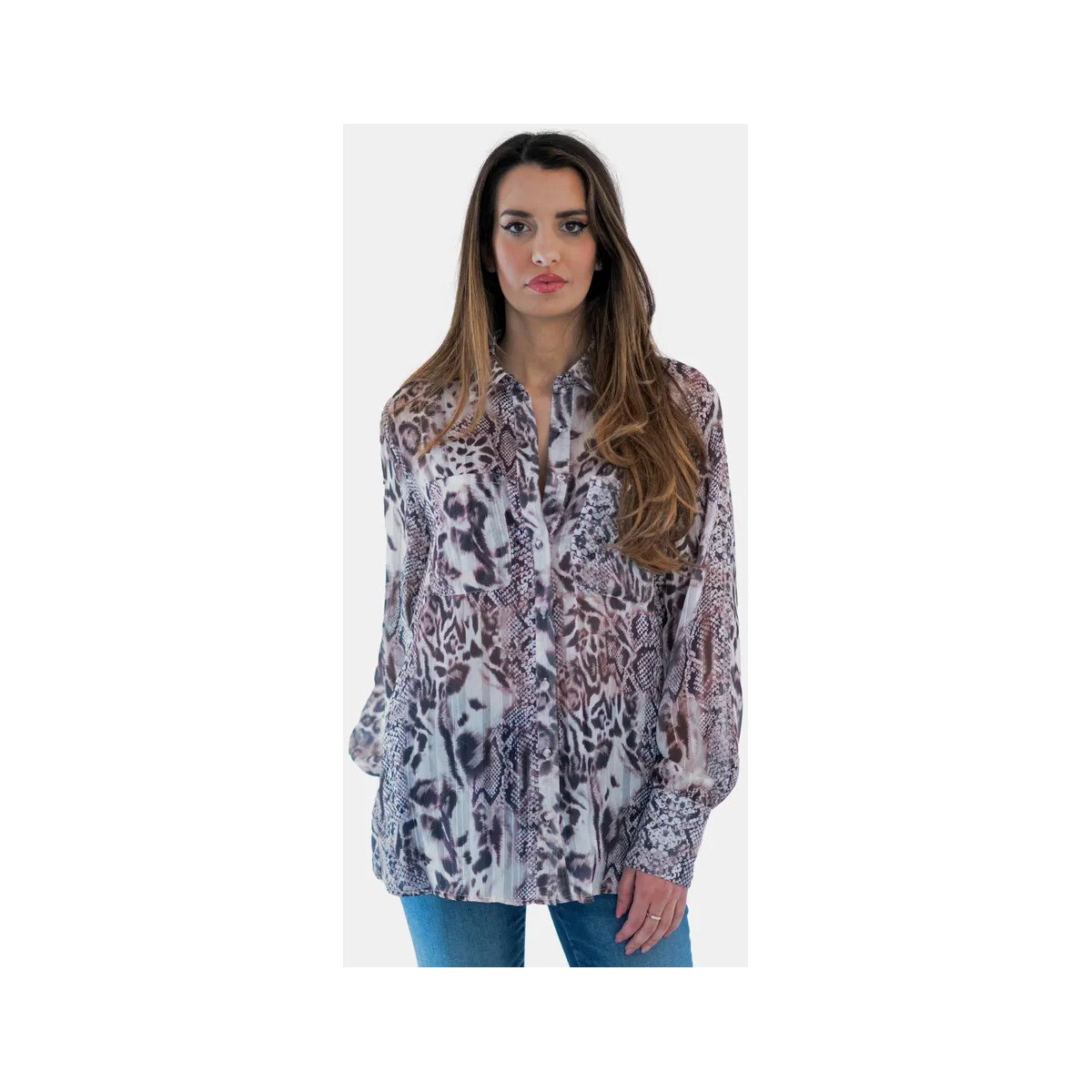 textil Mujer Camisas Fracomina FR24ST6010W668R8 Incoloro