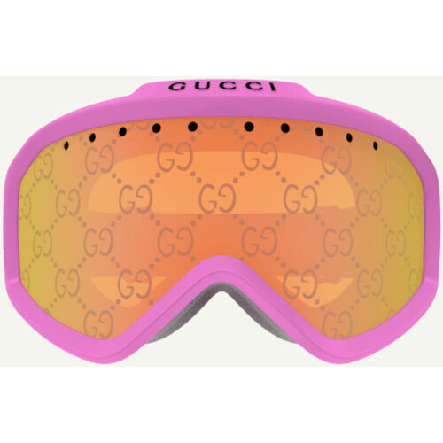 Accesorios Complemento para deporte Gucci Occhiali da Sole  Maschera da Sci e Snowboard GG1210S 004 Rosa