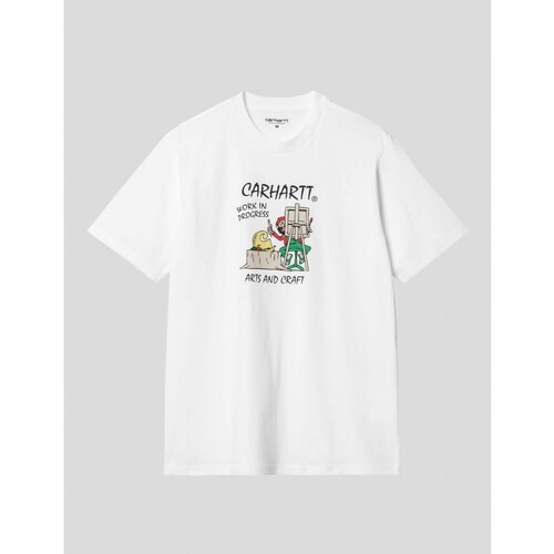 textil Hombre Camisetas manga corta Carhartt CAMISETA   ART SUPPLY TEE  WHITE Blanco