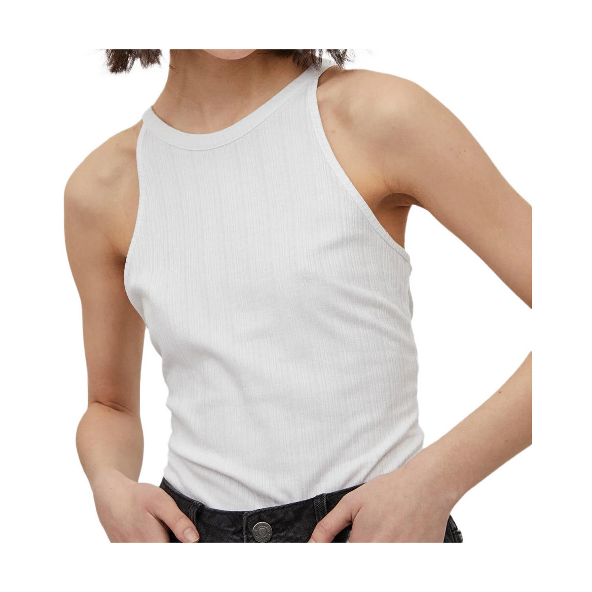 textil Mujer Camisetas sin mangas Vila  Blanco