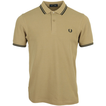 textil Hombre Tops y Camisetas Fred Perry Twin Tipped Shirt Marrón