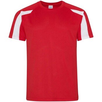 textil Hombre Camisetas manga larga Awdis Cool JC003 Rojo