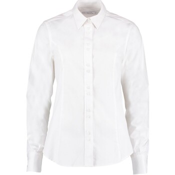 textil Hombre Camisas manga larga Kustom Kit K388 Blanco
