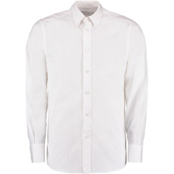 textil Hombre Camisas manga larga Kustom Kit K386 Blanco