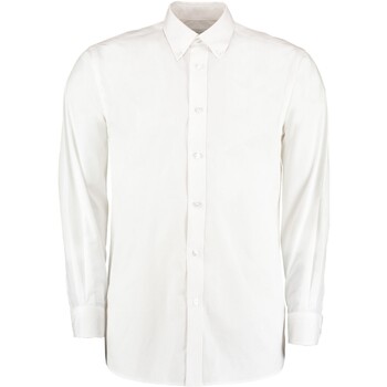 textil Hombre Camisas manga larga Kustom Kit K140 Blanco