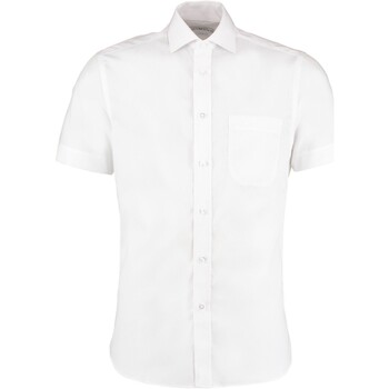 textil Hombre Camisas manga corta Kustom Kit K115 Blanco
