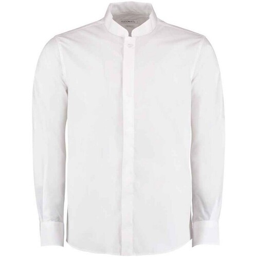 textil Hombre Camisas manga larga Kustom Kit K161 Blanco