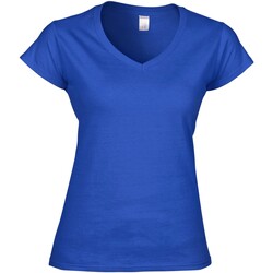 textil Mujer Camisetas manga larga Gildan Soft Style Azul