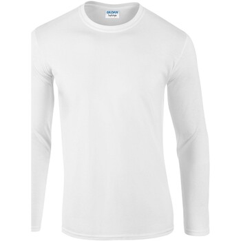 textil Mujer Camisetas manga larga Gildan GD011 Blanco