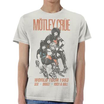 textil Camisetas manga larga Motley Crue World Tour Blanco