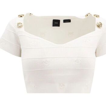 textil Mujer Camisetas sin mangas Pinko HOODIA 102882 A1LK-Z04 Blanco