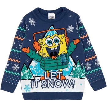 textil Niños Camisetas manga larga Spongebob Squarepants Let It Snow Multicolor