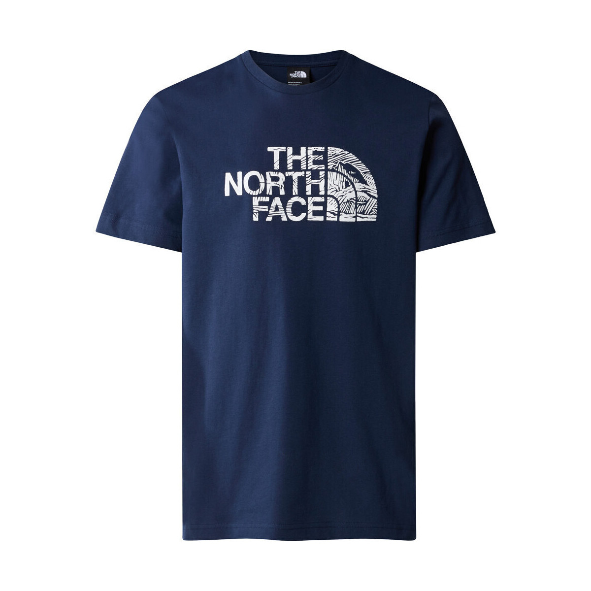 textil Hombre Camisas manga corta The North Face M S/S WOODCUT DOME TEE Azul