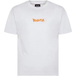 textil Niño Camisetas manga larga Disclaimer 58003 Blanco
