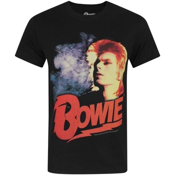 textil Hombre Camisetas manga larga David Bowie NS5475 Negro