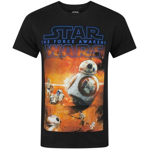 textil Hombre Camisetas manga larga Star Wars: The Force Awakens NS5500 Negro