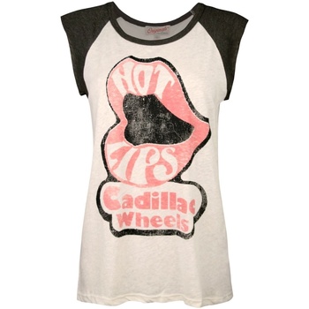 textil Mujer Camisetas sin mangas Junk Food Cadillac Hot Lips Negro