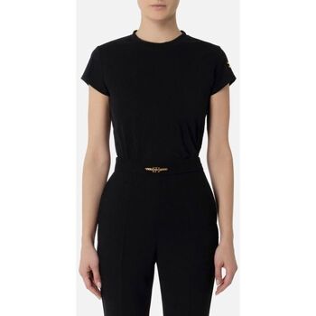 textil Mujer Tops y Camisetas Elisabetta Franchi MA00441E2-110 Negro
