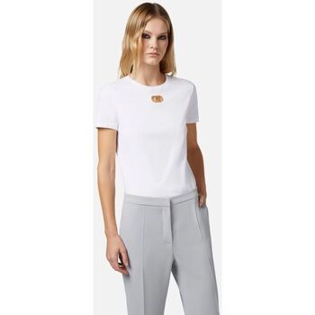 textil Mujer Tops y Camisetas Elisabetta Franchi MA52N41E2-270 Blanco