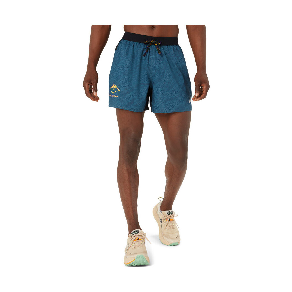 textil Hombre Pantalones cortos Asics FUJITRAIL ALL OVER PRINT 5IN SHORT Azul