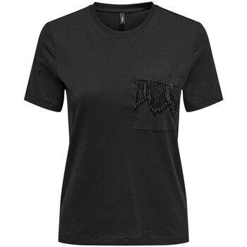 textil Mujer Tops y Camisetas Only 15315348 TRIBE-BLACK Negro