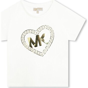 textil Niña Camisetas manga corta MICHAEL Michael Kors R30006 Blanco