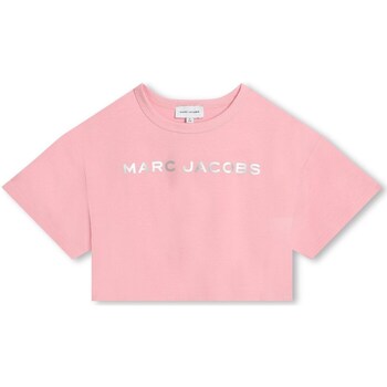 textil Niña Camisetas manga corta Marc Jacobs W60168 Rosa