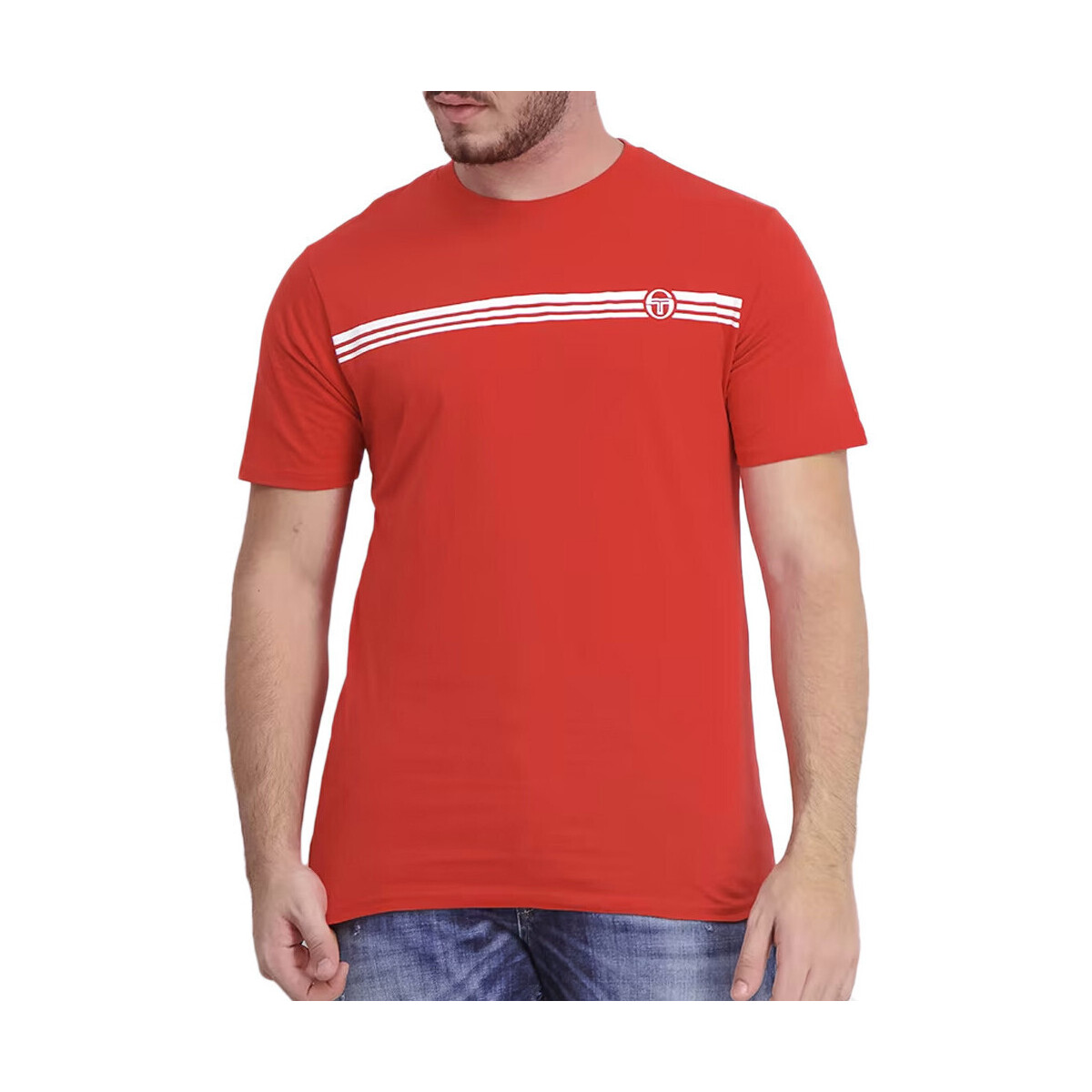textil Hombre Tops y Camisetas Sergio Tacchini  Rojo